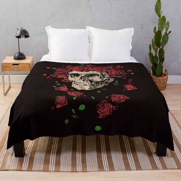 Item preview, Grateful Dead Skull Flower Roses designed and sold by valery-kenz.