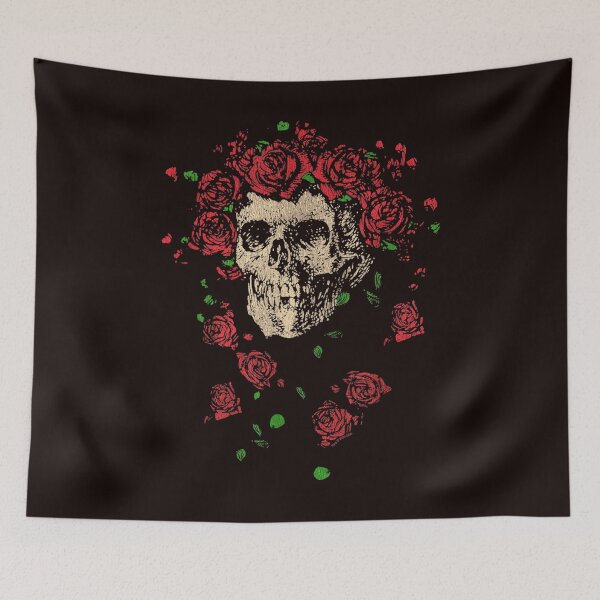Item preview, Grateful Dead Skull Flower Roses designed and sold by valery-kenz.
