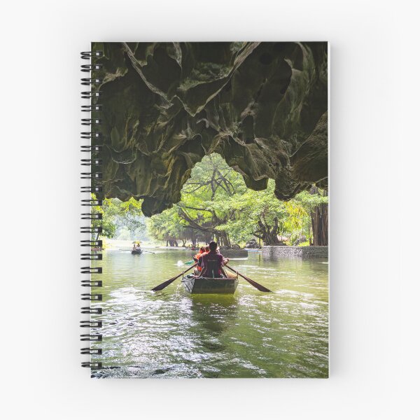 Item preview, Tam Coc River Rowboats - Ngo Dong River, Ninh Binh | Iconic Vietnam Landscape Art designed and sold by Ross.A.Campbell.