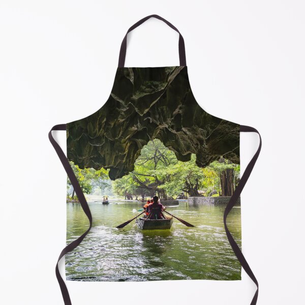 Item preview, Tam Coc River Rowboats - Ngo Dong River, Ninh Binh | Iconic Vietnam Landscape Art designed and sold by Ross.A.Campbell.