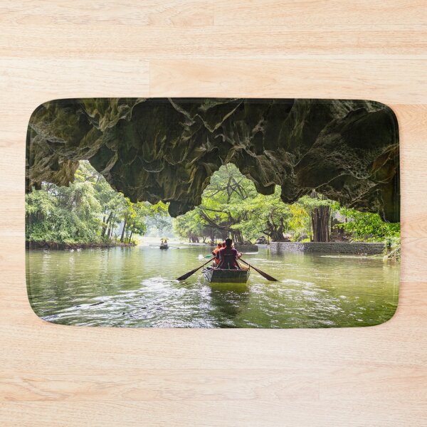 Item preview, Tam Coc River Rowboats - Ngo Dong River, Ninh Binh | Iconic Vietnam Landscape Art designed and sold by Ross.A.Campbell.