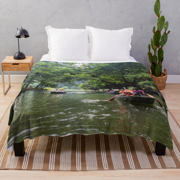 Item preview, Tam Coc River Rowboats - Ngo Dong River, Ninh Binh | Iconic Vietnam Landscape Art designed and sold by Ross.A.Campbell.