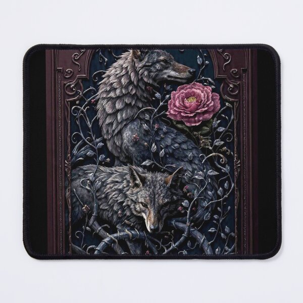 Item preview, phone case duo wolf at thorn bush designed and sold by astriebatik.
