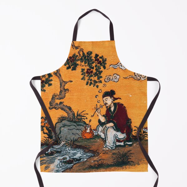 Item preview, Scholar by the River Vintage Asian Painting designed and sold by eliramaison.