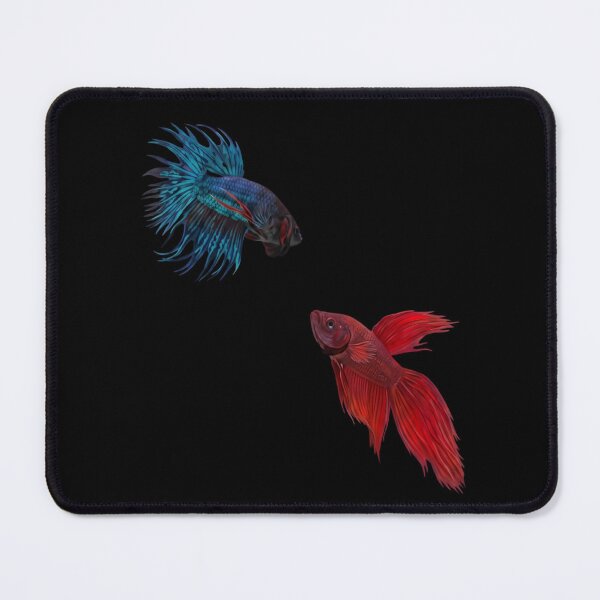 Item preview, Vibrant Siamese Fighting Fish Pair - Red and Blue Betta Duo designed and sold by haitrieuic96.