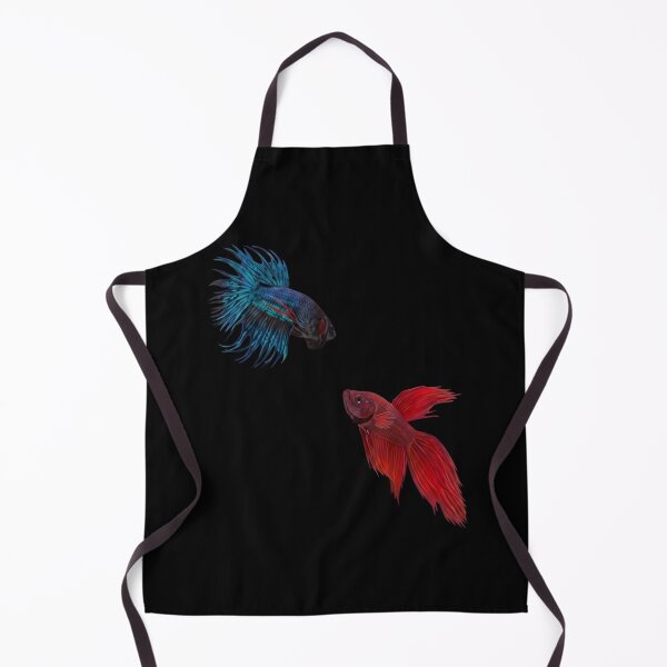 Item preview, Vibrant Siamese Fighting Fish Pair - Red and Blue Betta Duo designed and sold by haitrieuic96.