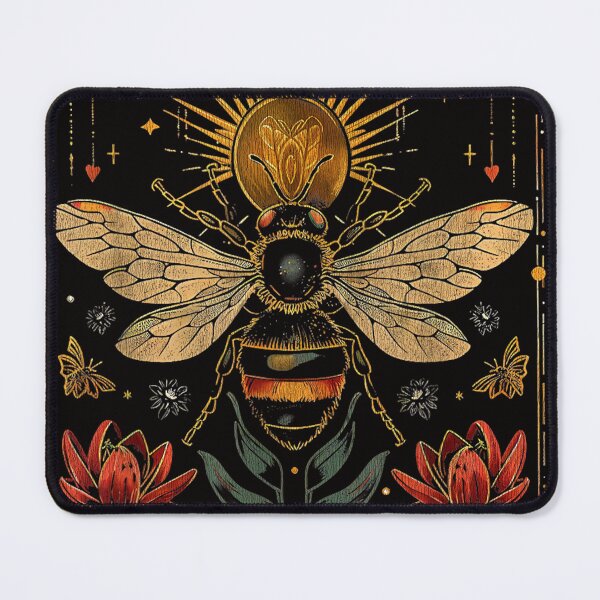 Item preview, Vintage Funny Bee Tarot Card Floral Bees Flower designed and sold by valery-kenz.