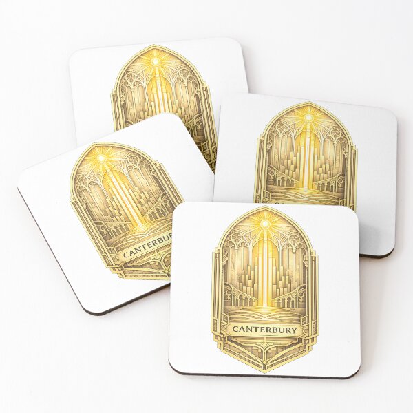 Item preview, deco style canterbury badge designed and sold by astriebatik.
