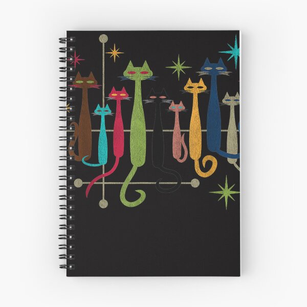 Item preview, Vintage Retro Mid-Century Modern Look Cats 50s 60s Style designed and sold by valery-kenz.