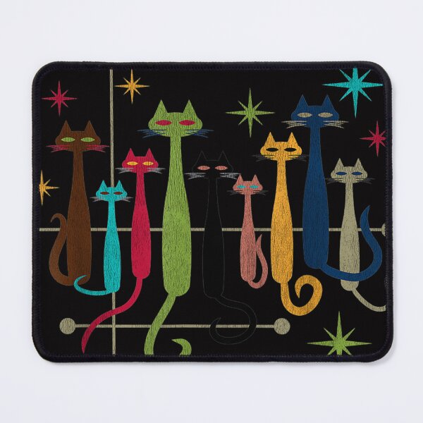 Item preview, Vintage Retro Mid-Century Modern Look Cats 50s 60s Style designed and sold by valery-kenz.