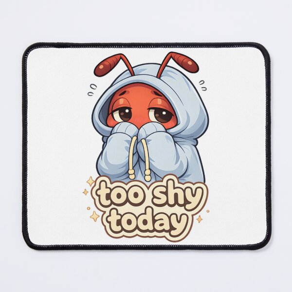 Item preview, Too Shy Today Cute Introvert Ant Kawaii Hoodie Character designed and sold by Anittant.