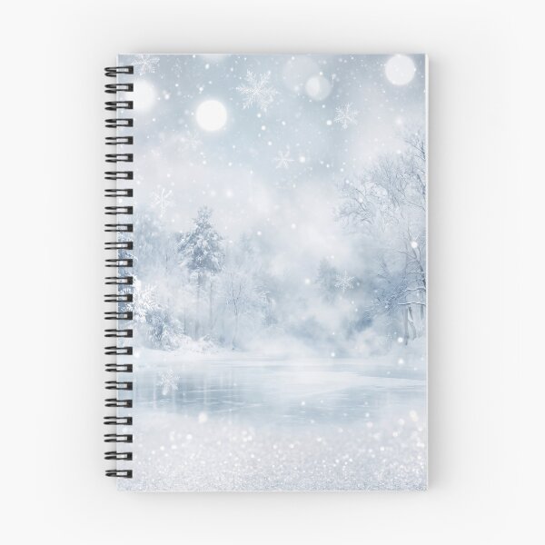 Item preview, Mystical winter wonderland with falling snow designed and sold by higgins5.