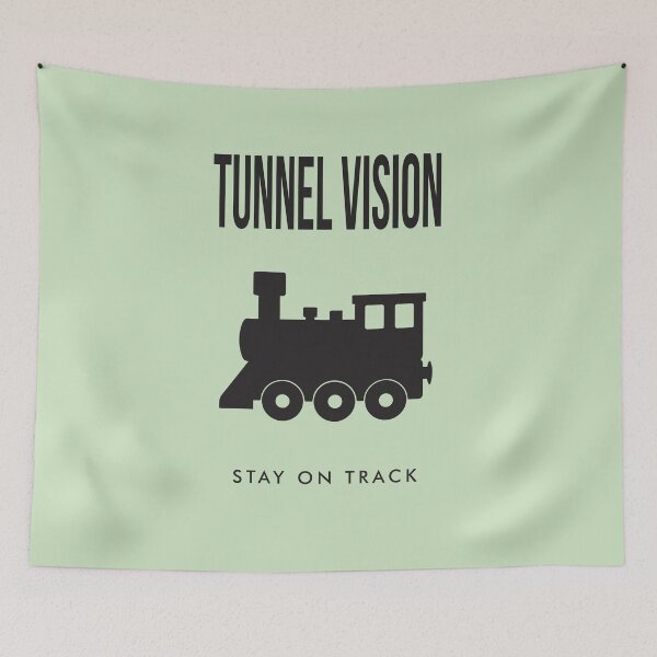 Item preview, Tunnel Vision Stay On Track Motivational designed and sold by AVNGR-Design.