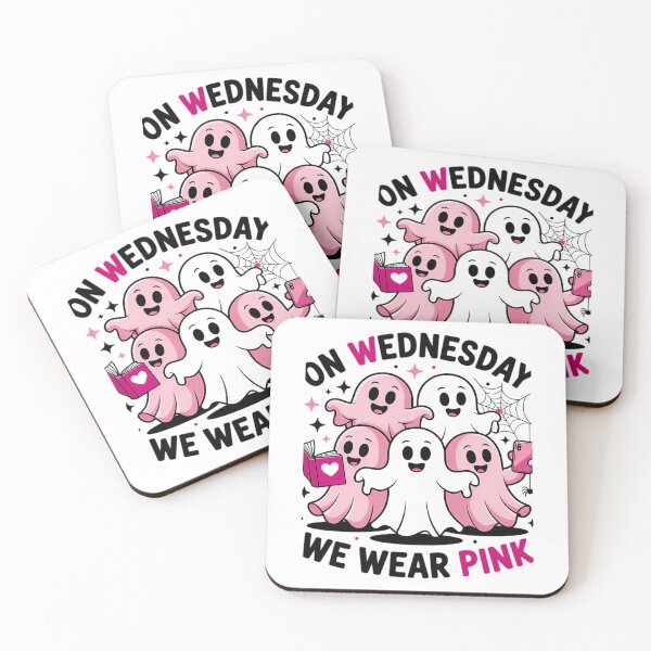 Item preview, On Wednesday We Wear Cute Pink Ghost Halloween designed and sold by Kerai Storeyo.