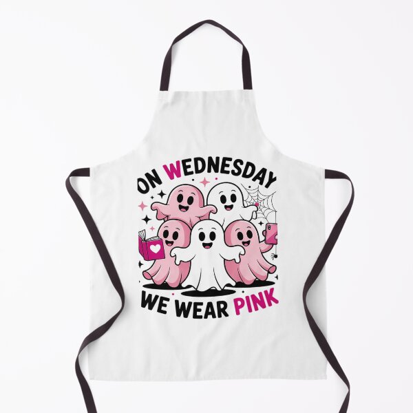 Item preview, On Wednesday We Wear Cute Pink Ghost Halloween designed and sold by Kerai Storeyo.