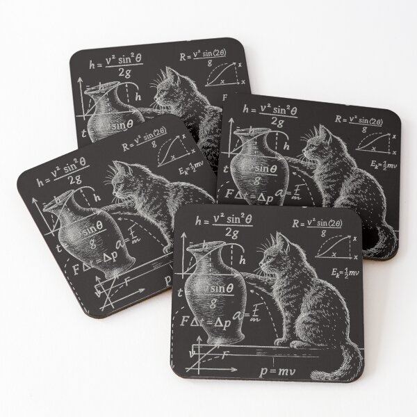 Item preview, Funny Cat Physics Humor What Cats Really Think designed and sold by valery-kenz.