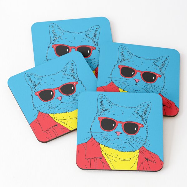 Item preview, Cool Cat with Red Jacket Streetwear Kawaii Design designed and sold by Meow-Attitude.