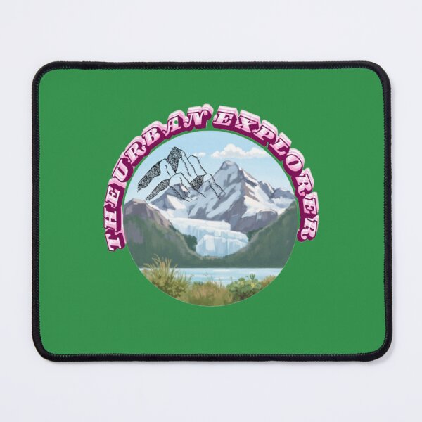 Item preview, The Urban Explorer | Majestic Mountain Peak & Lake Badge Art designed and sold by The Urban Explorer.