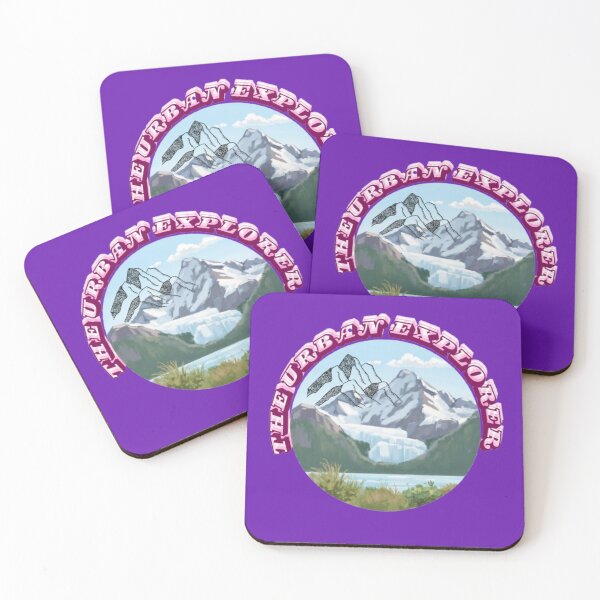 Item preview, The Urban Explorer | Majestic Mountain Peak & Lake Badge Art designed and sold by The Urban Explorer.