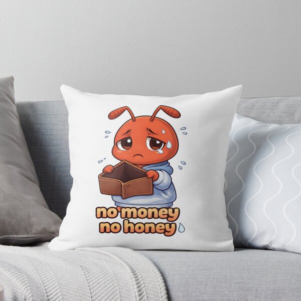 Item preview, No Money No Honey Cute Sad Ant Empty Wallet Funny Meme designed and sold by Anittant.