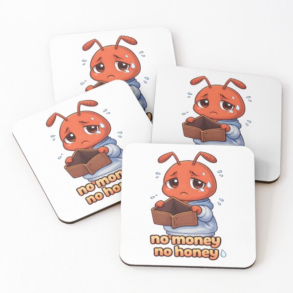 Item preview, No Money No Honey Cute Sad Ant Empty Wallet Funny Meme designed and sold by Anittant.