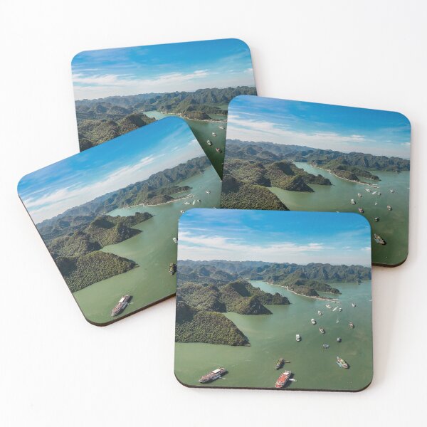 Item preview, Cat Ba National Park Aerial - Ha Long Bay | Vietnam Drone Landscape Art designed and sold by Ross.A.Campbell.