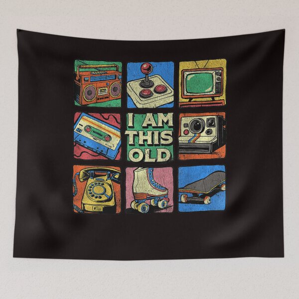 Item preview, Vintage Nostalgia 80s 90s Cassette Tape Retro I Am This Old designed and sold by valery-kenz.