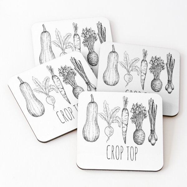 Item preview, Crop Top Funny Gardening Pun Vegetable designed and sold by ZalcArtStore.