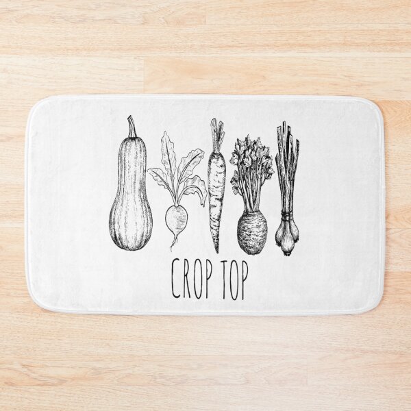 Item preview, Crop Top Funny Gardening Pun Vegetable designed and sold by ZalcArtStore.