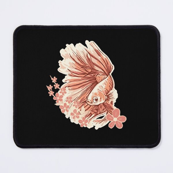 Item preview, Aesthetic Betta Fish with Japanese Cherry Blossoms Sakura Art designed and sold by haitrieuic96.
