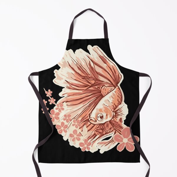 Item preview, Aesthetic Betta Fish with Japanese Cherry Blossoms Sakura Art designed and sold by haitrieuic96.