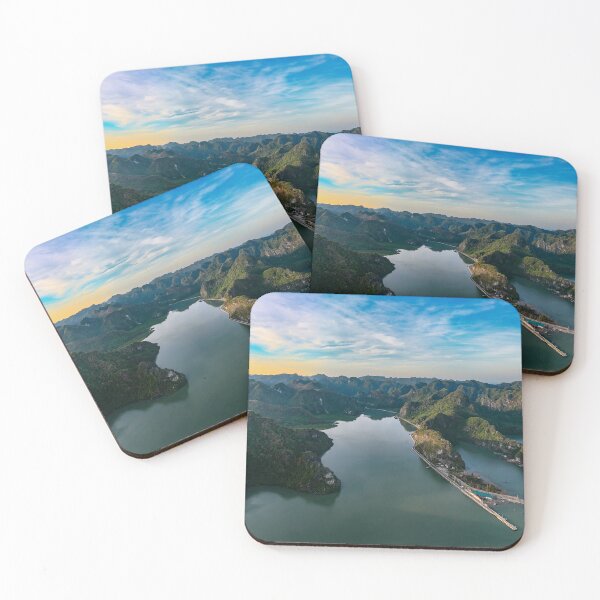 Item preview, Cat Ba National Park Aerial - Ha Long Bay | Vietnam Drone Landscape Art designed and sold by Ross.A.Campbell.