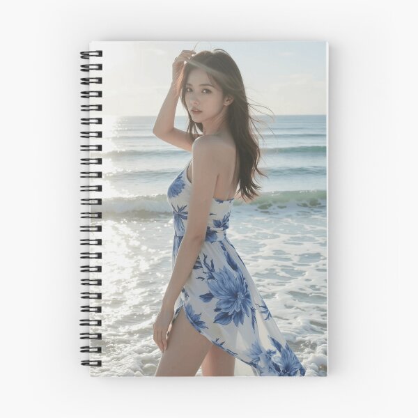 Item preview, Ocean Bloom Breeze – Realistic Summer Beach Portrait designed and sold by SEIMEI2025.