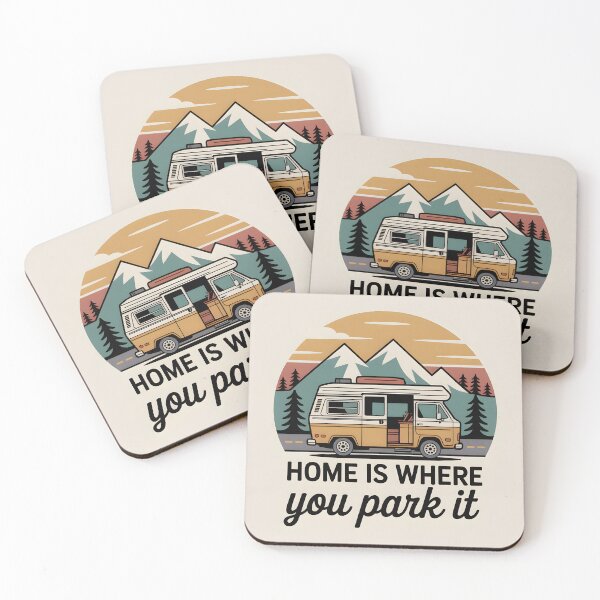 Item preview, Home Is Where You Park It Camper Van designed and sold by SVARCreations.