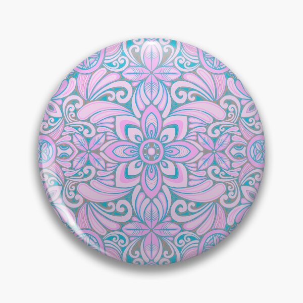 Item preview, Modern vintage turtle floral - pink flamingo lake designed and sold by AprilAppleArt.