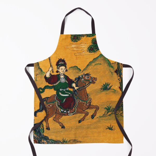 Item preview, Mounted Warrior Vintage Eastern Folk Painting designed and sold by eliramaison.