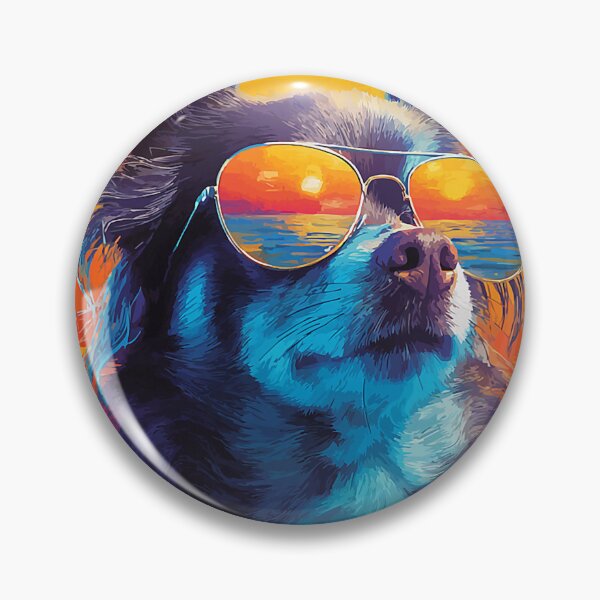 Item preview, Chihuahua with Sunglasses Sunset Beach Tropical Dog Summer designed and sold by Littermin.