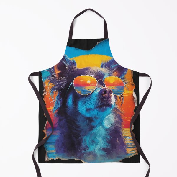 Item preview, Chihuahua with Sunglasses Sunset Beach Tropical Dog Summer designed and sold by Littermin.