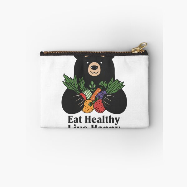 Item preview, Eat Healthy Live Happy Bear Shirt World Food Day Healthy Eating Gift Nutritionist Tee designed and sold by Sky-bully.
