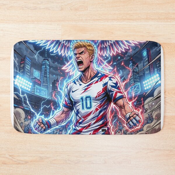 Item preview, Epic USA Soccer Warrior Cinematic Hero Portrait designed and sold by Pandora´s Box.