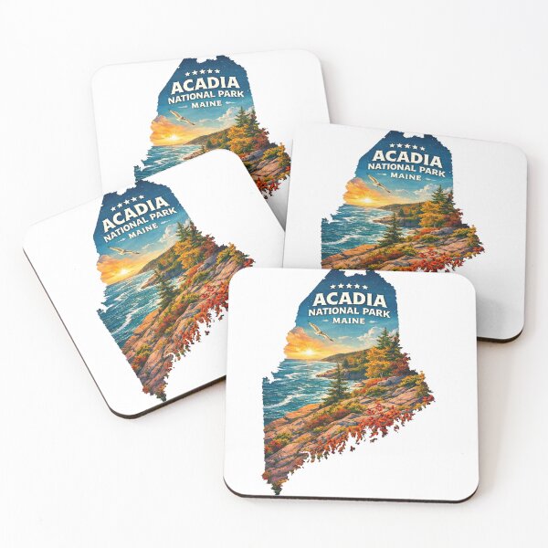 Item preview, A Vintage Travel Art of the Acadia National Park - Maine - US designed and sold by vectcd.
