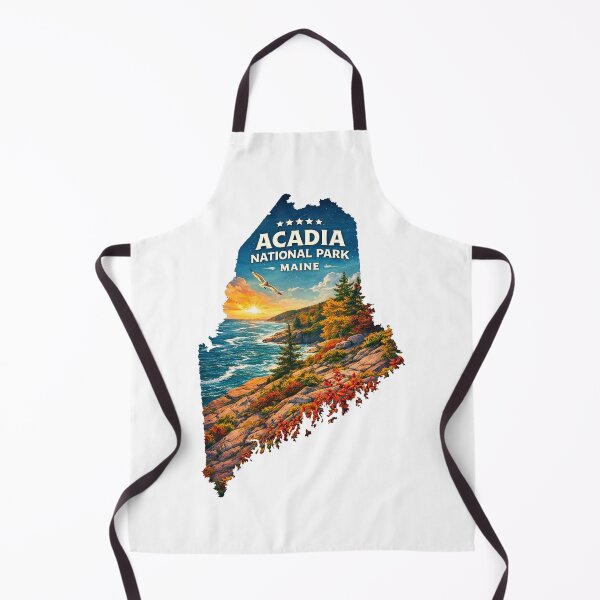 Item preview, A Vintage Travel Art of the Acadia National Park - Maine - US designed and sold by vectcd.