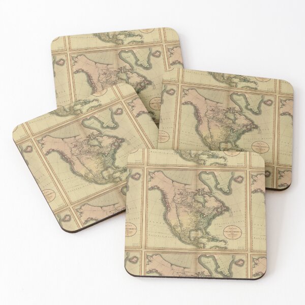 Item preview, North America countries old map designed and sold by bascconut.