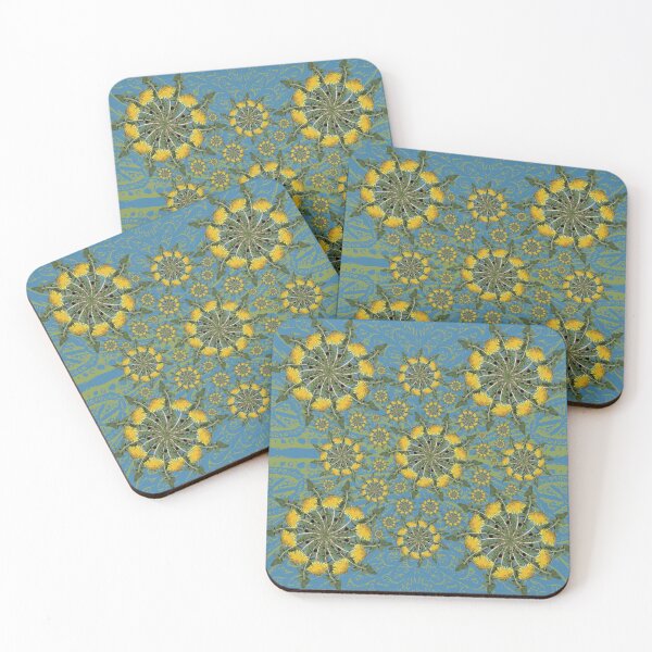 Item preview, Dandelion Radials on Blue & Green designed and sold by Digitalmyth's Designs.