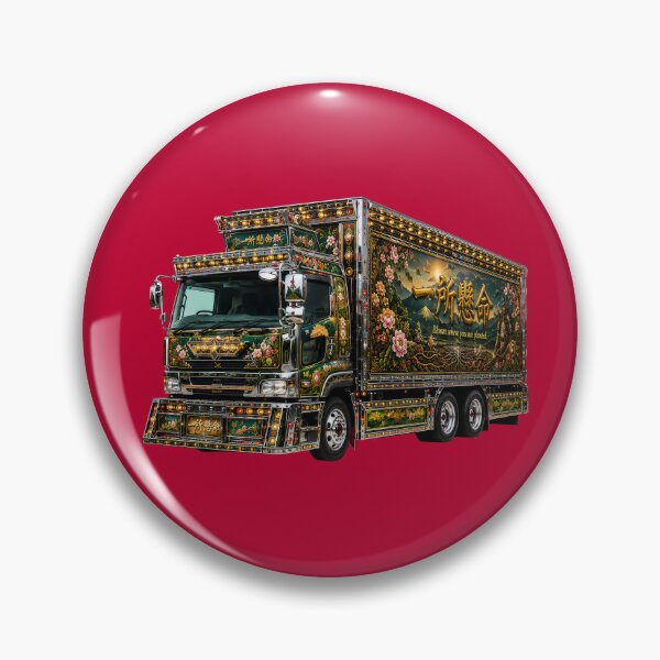 Item preview, Issho Kenmei Dekotora Japanese Art Truck Front View designed and sold by DecoTech-jp.
