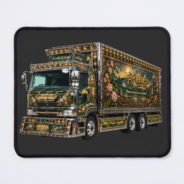 Item preview, Issho Kenmei Dekotora Japanese Art Truck Front View designed and sold by DecoTech-jp.