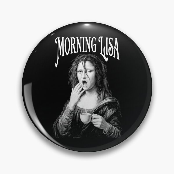 Item preview, Tired Mona Lisa Morning Coffee Funny Leonardo Da Vinci designed and sold by GrandeDuc.