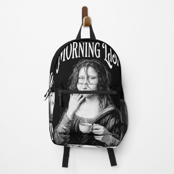 Item preview, Tired Mona Lisa Morning Coffee Funny Leonardo Da Vinci designed and sold by GrandeDuc.