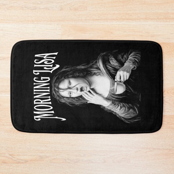 Item preview, Tired Mona Lisa Morning Coffee Funny Leonardo Da Vinci designed and sold by GrandeDuc.