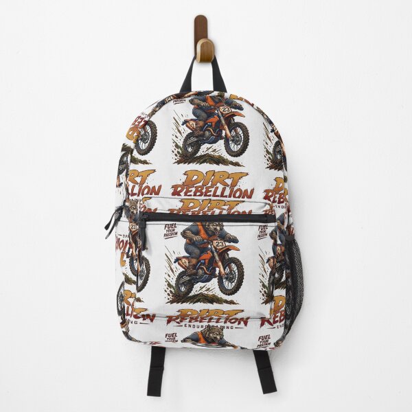 Item preview, Dirt Rebellion Wolf Motocross Enduro Racing Art designed and sold by IvoryArtDesign.